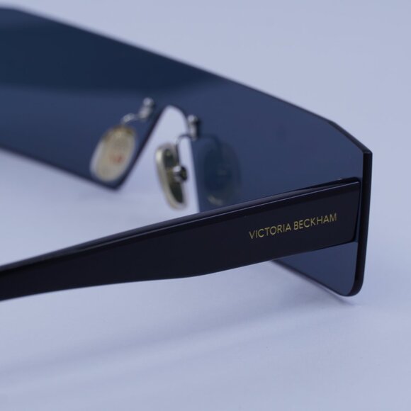 Victoria Beckham VB241S 001 Sunglasses Rimless Rectangle , Grey Mirror Lenses - Picture 9 of 10